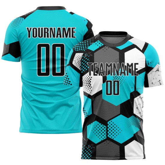 Latest sublimation-printed football uniforms – short-sleeve training sportswear, jerseys