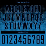 Jersey Uniform Blue Black Sublimation Soccer Custom