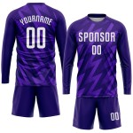 Jersey Purple White Soccer Custom Uniform Sublimation