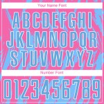 Light Custom Blue-White Soccer Jersey Uniform Pink Sublimation