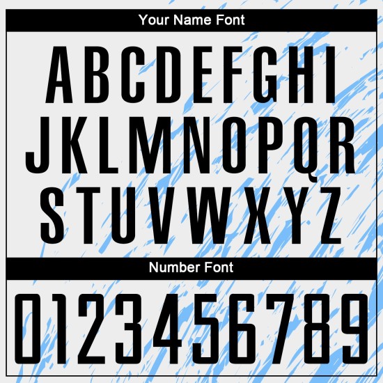 Custom White Blue Jersey Black-Light Sublimation Uniform Soccer